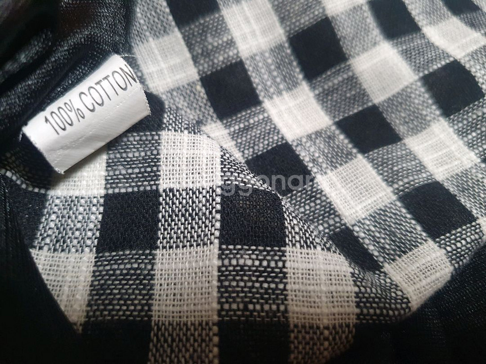 깅엄체크 원피스 (뷔스티에)--5