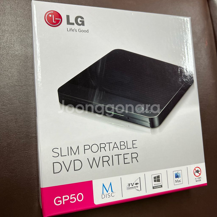 LG 슬림 포터블 DVD 라이터 GP50 새상품--0