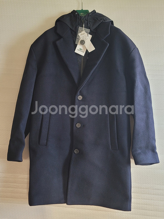lacoste hood lining coat--2