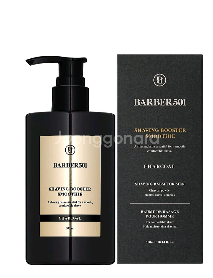 새상품)바버501 쉐이빙 부스터 스무디 차콜 300ml--0
