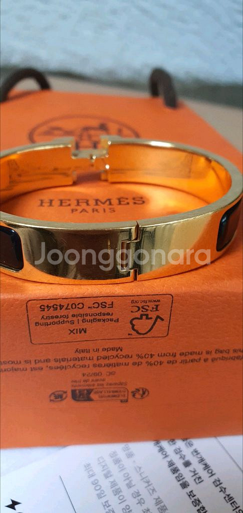 에르메스 클릭아슈 팔찌 pm 정품A급(감정서O)구찌프라다루이비통디올고야드샤넬셀린느보테가생로랑--6