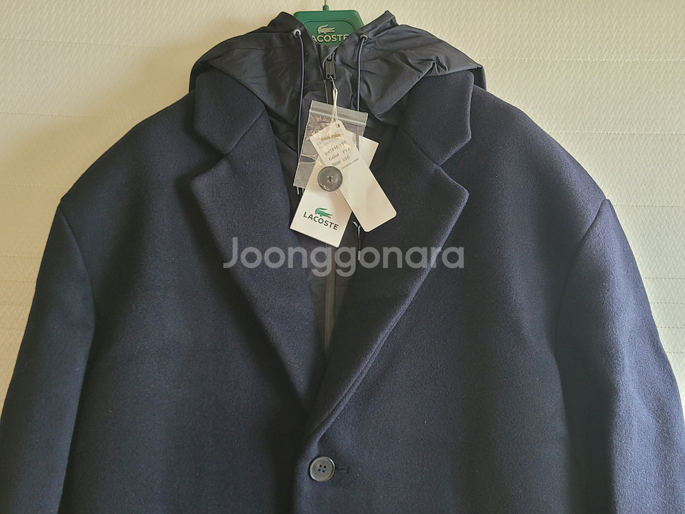 lacoste hood lining coat--4