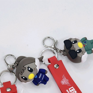 공군에어쇼 캐릭터 인형, 포인트 키캡 키링 (8종)