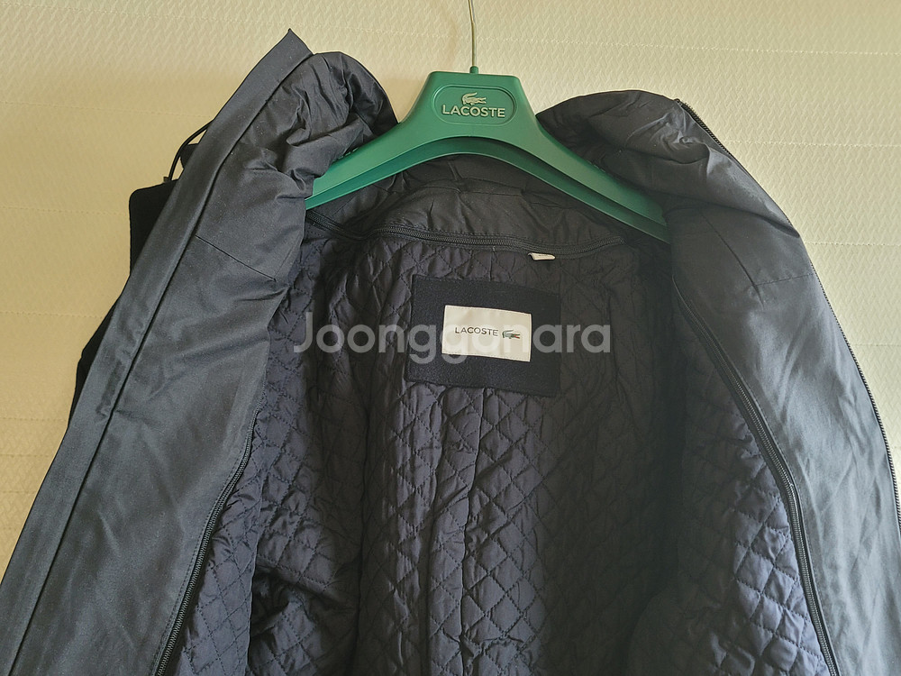 lacoste hood lining coat--6