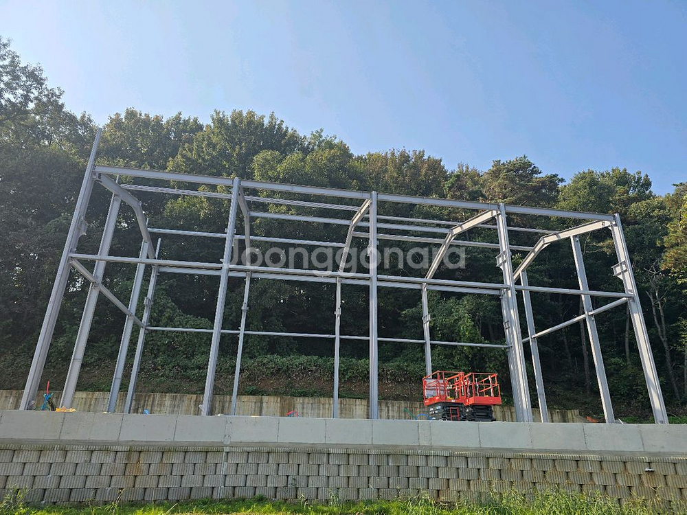 H빔 제작 설치중--0