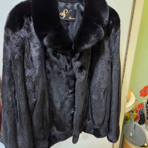 남자 블랙 밍크 코트