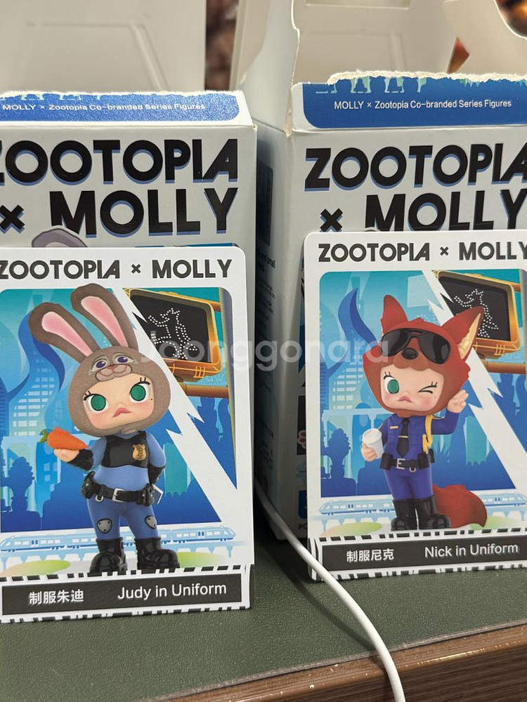 [미개봉]팝마트 주토피아 몰리 - 경찰관 닉 주디 피규어 일괄--0