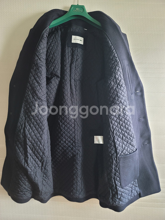 lacoste hood lining coat--9