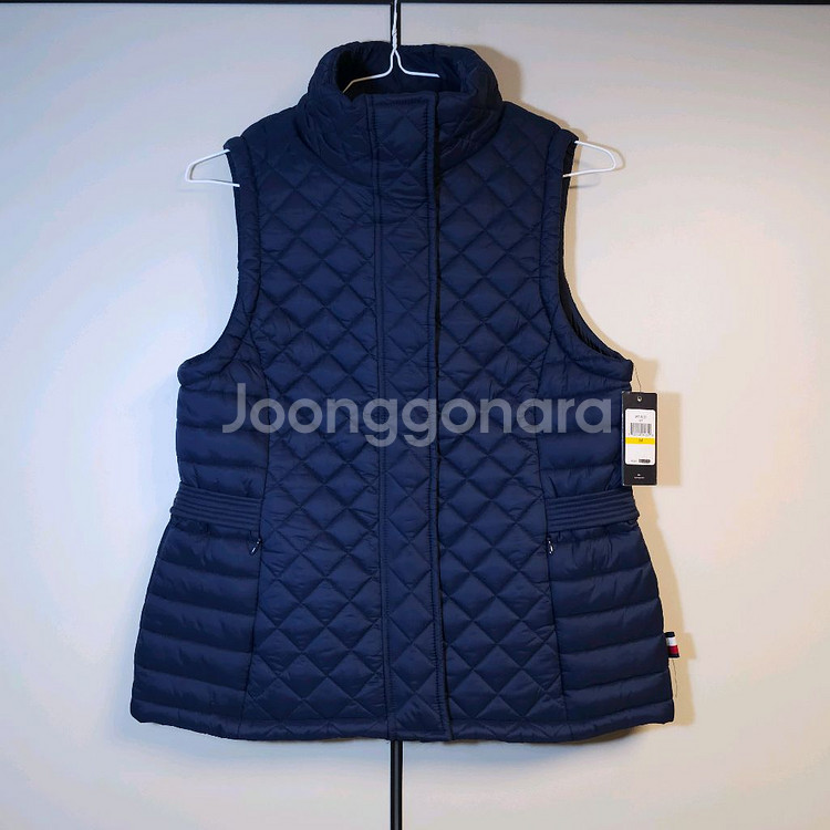 타미힐피거 퀄팅 패딩조끼 M--0