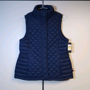 타미힐피거 퀄팅 패딩조끼 M