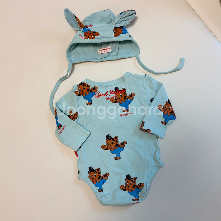 베베드피노 바디수트+모자세트 80--6