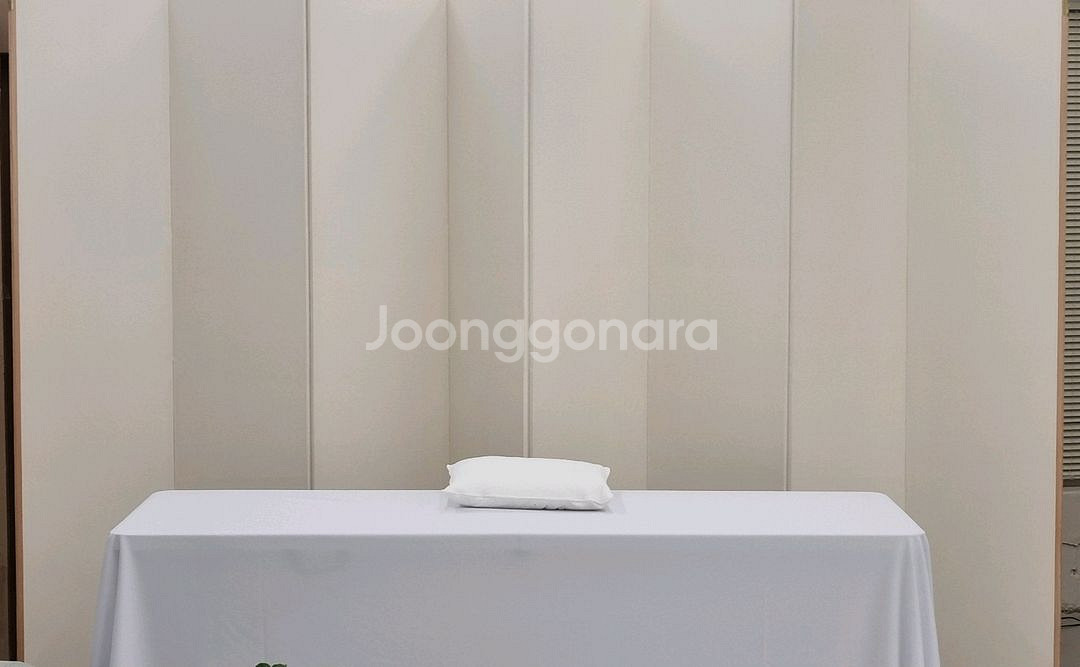 광목 8폭 무지병풍 (백일,돌잔치 병풍)--1