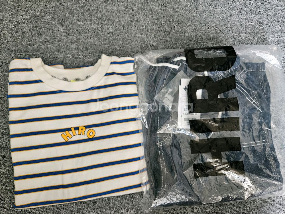 히로 아웃포켓7부 워크팬츠 스트라이프 티 140--2