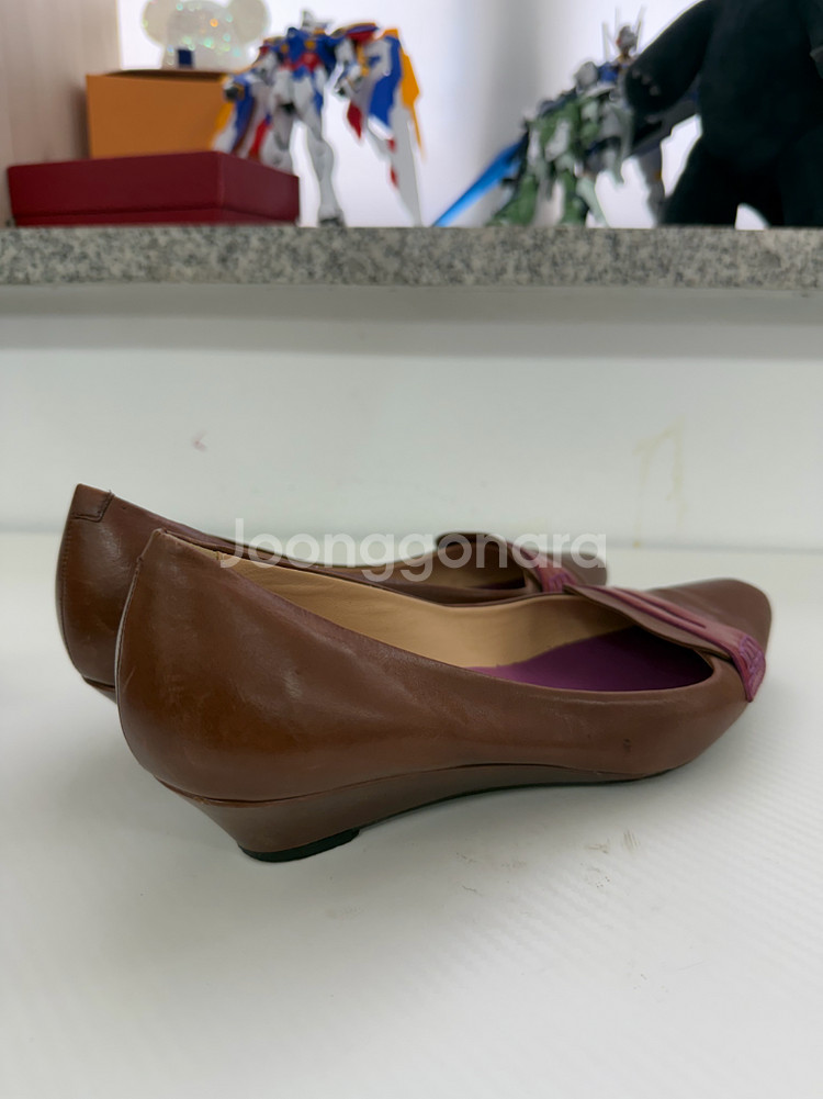 정품) TODS 토즈 브라운 플랫 슈즈 37--3