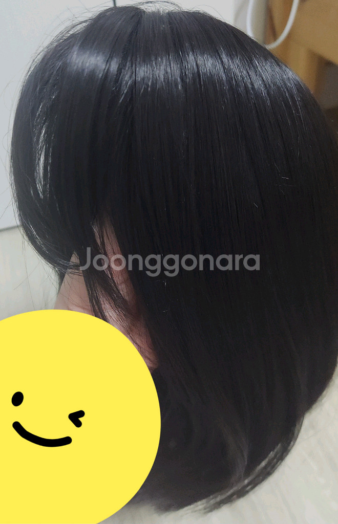 통가발 내추럴 블랙(거의 새것)--4