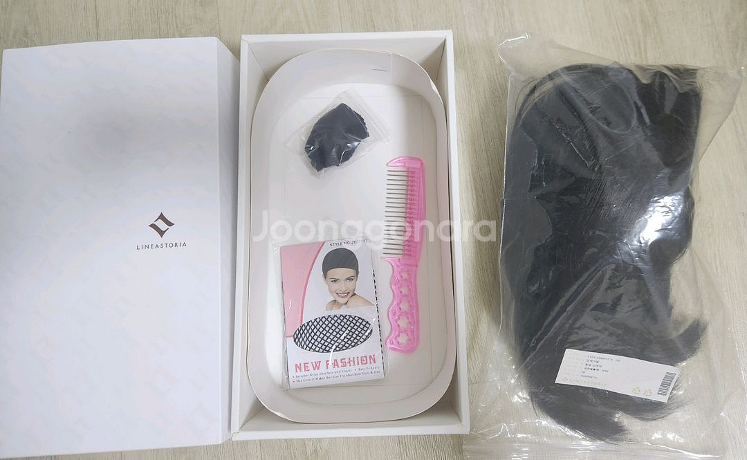 통가발 내추럴 블랙(거의 새것)--6