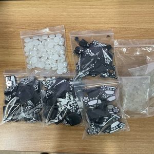 지비츠용 고급파츠 5종, 데코덴파츠, 지비츠단추 100개