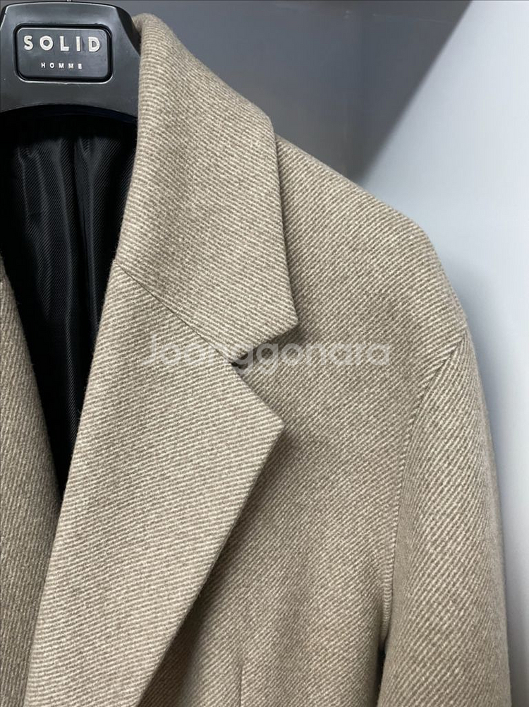 솔리드옴므 21fw 트윌 베이지 코트 48사이즈--2