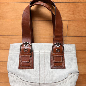 코치 토트백 아이보리