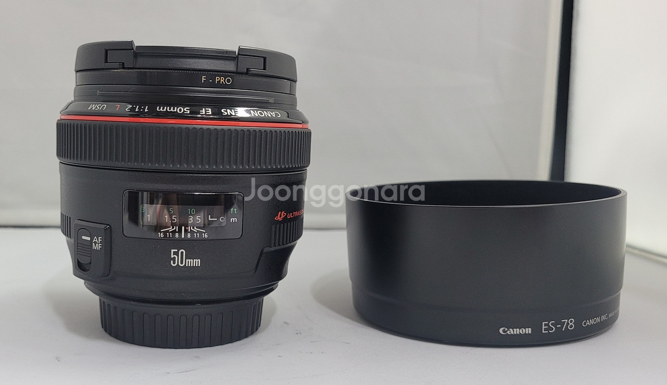 캐논정품 EF 50mm 1:1.2 L USM(오이만두)--0