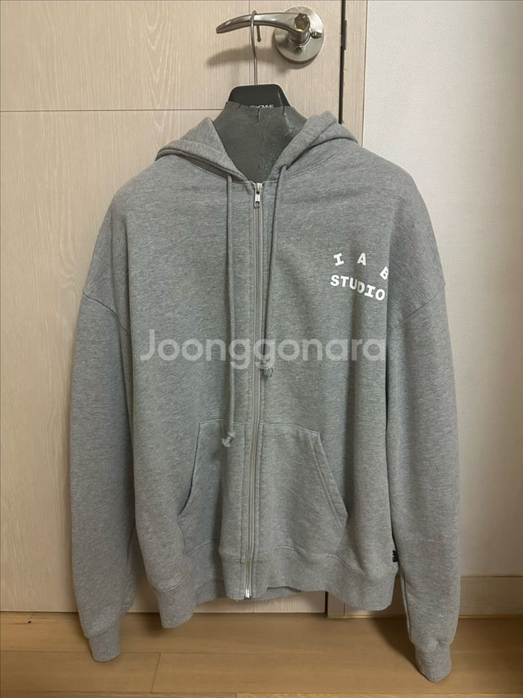 아이앱 스튜디오 후드 집업 그레이 L--0