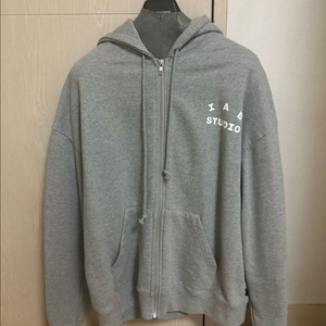 아이앱 스튜디오 후드 집업 그레이 L