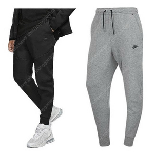 나이키 테크팩 테크플리스 조거 블랙 그레이 L