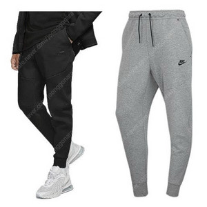 나이키 테크팩 테크플리스 조거 블랙 그레이 L