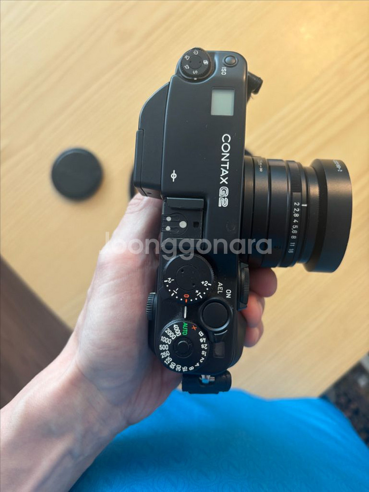 콘탁스 G2 블랙 + 렌즈 + 플래시 세트--2