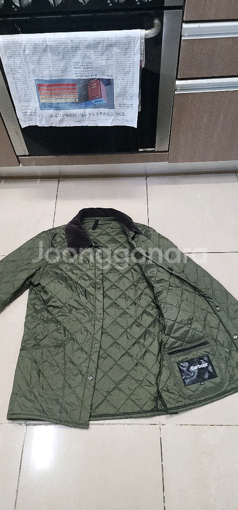 바버 barbour 퀼팅자켓 95--6