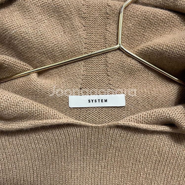 [한섬] 시스템 모 + 캐시미어 후드 니트 원피스--13