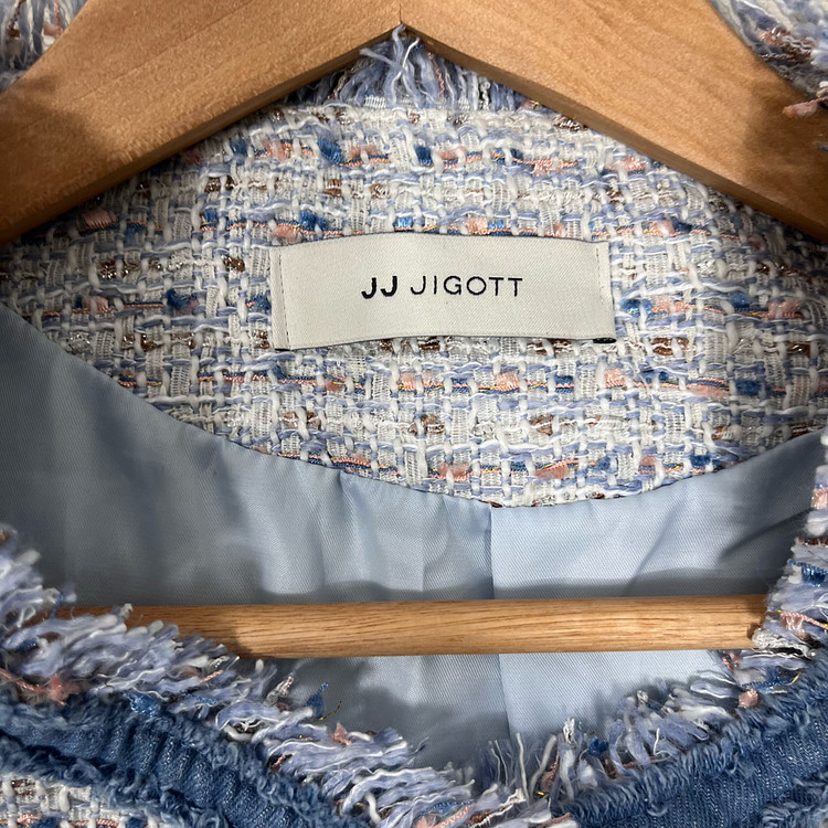 JJ지고트 데님 배색 트위드 자켓--4