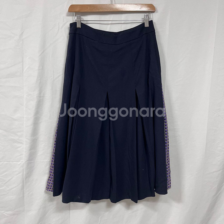 잇미샤 포인트 플리츠 스커트--1