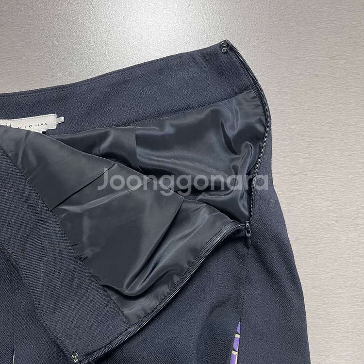 잇미샤 포인트 플리츠 스커트--3