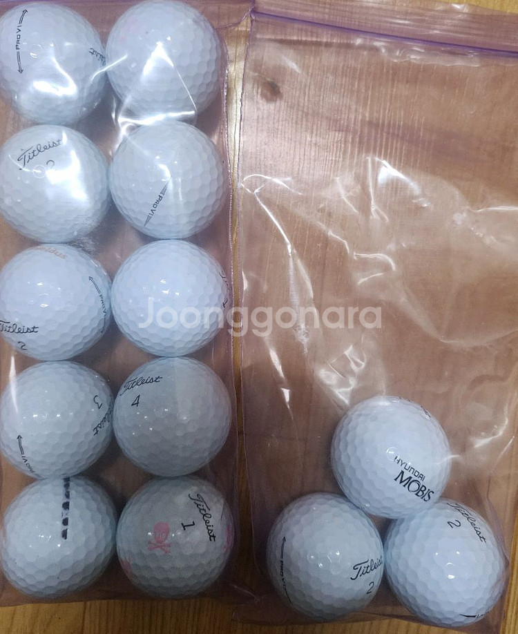 타이틀리스트 PROV1 A급 로스트볼 골프공 13알--0