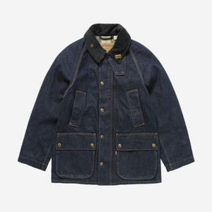 리바이스 x 바버 오버사이즈 비데일 자켓 다크 린스드