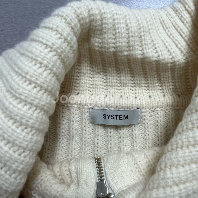 [한섬] 시스템 반집업 울 니트--6