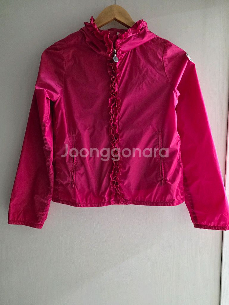 몽클레어 키즈 핑크 바람막이 12y(성인마른44가능)정품인증--0