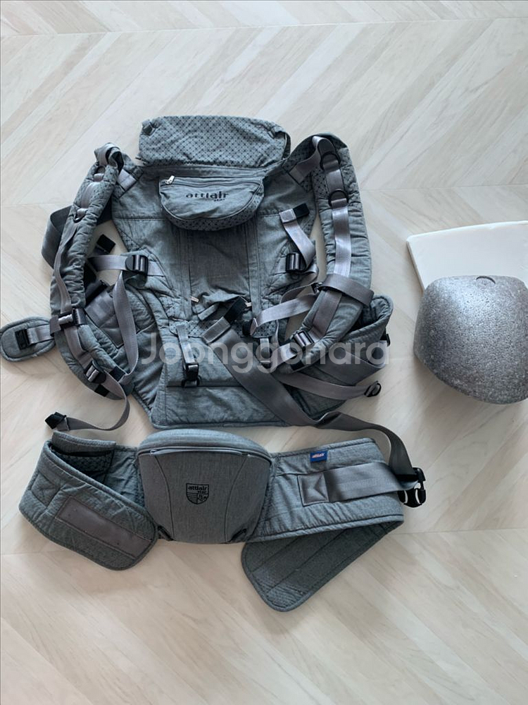 아띠에어 아기랑 아기띠 그레이--0