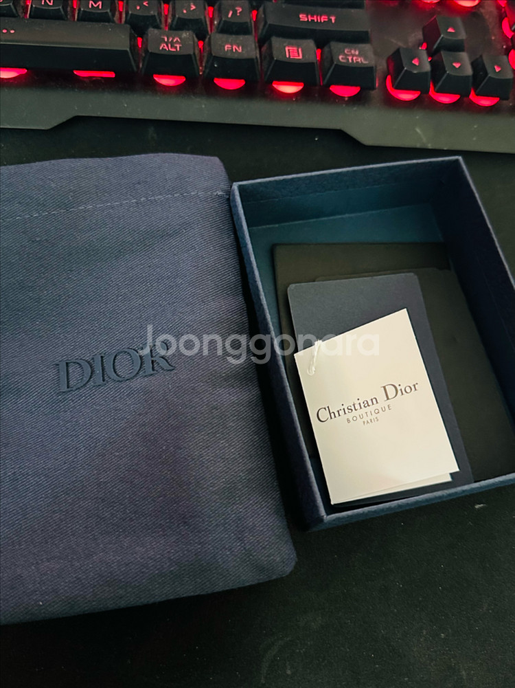 디올 오블리크 카드지갑 백화점판--2