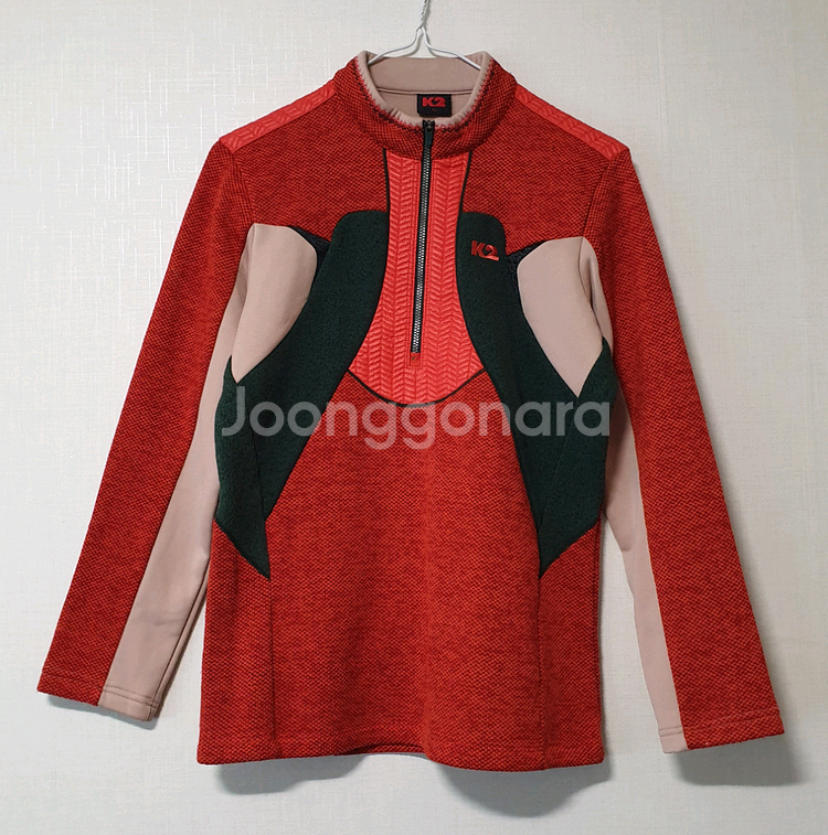 K2 기모 반집업 긴팔티 95사이즈--0