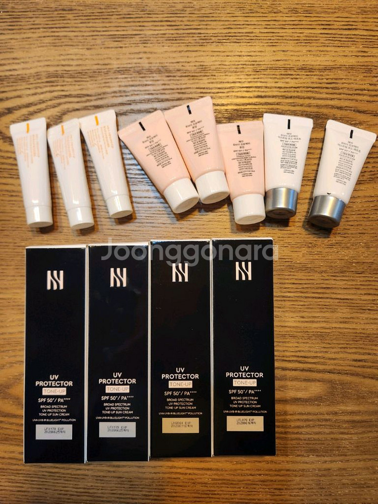 택포)헤라 톤업 선크림 본품 4개 +샘플 8개--0