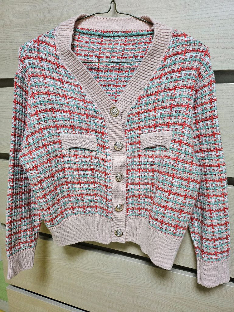 여성 니트 스웨터 가디건--0