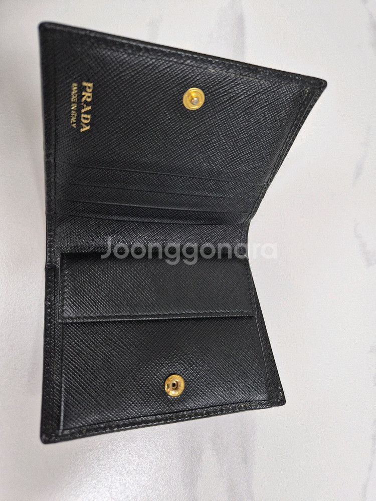 프라다 사피아노 레더 반지갑--9