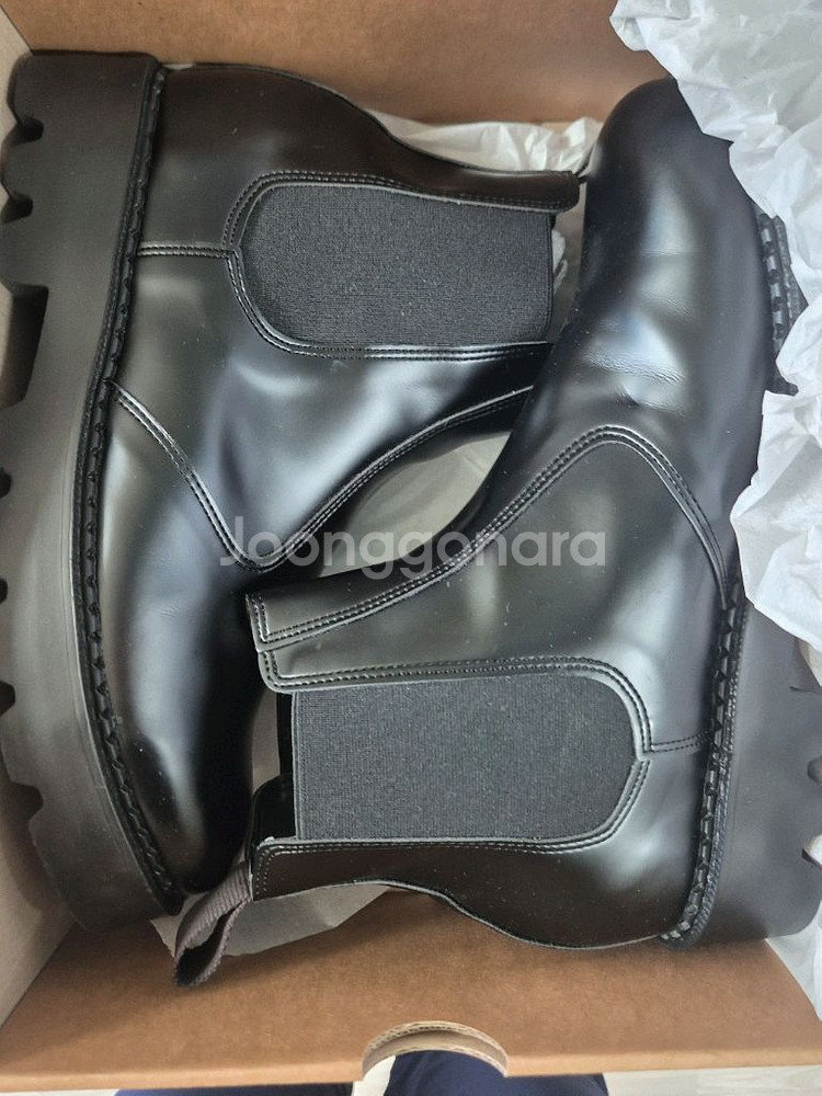 무신사 워커 6.5cm 키높이 첼시부츠 워커 270(실제260)--1