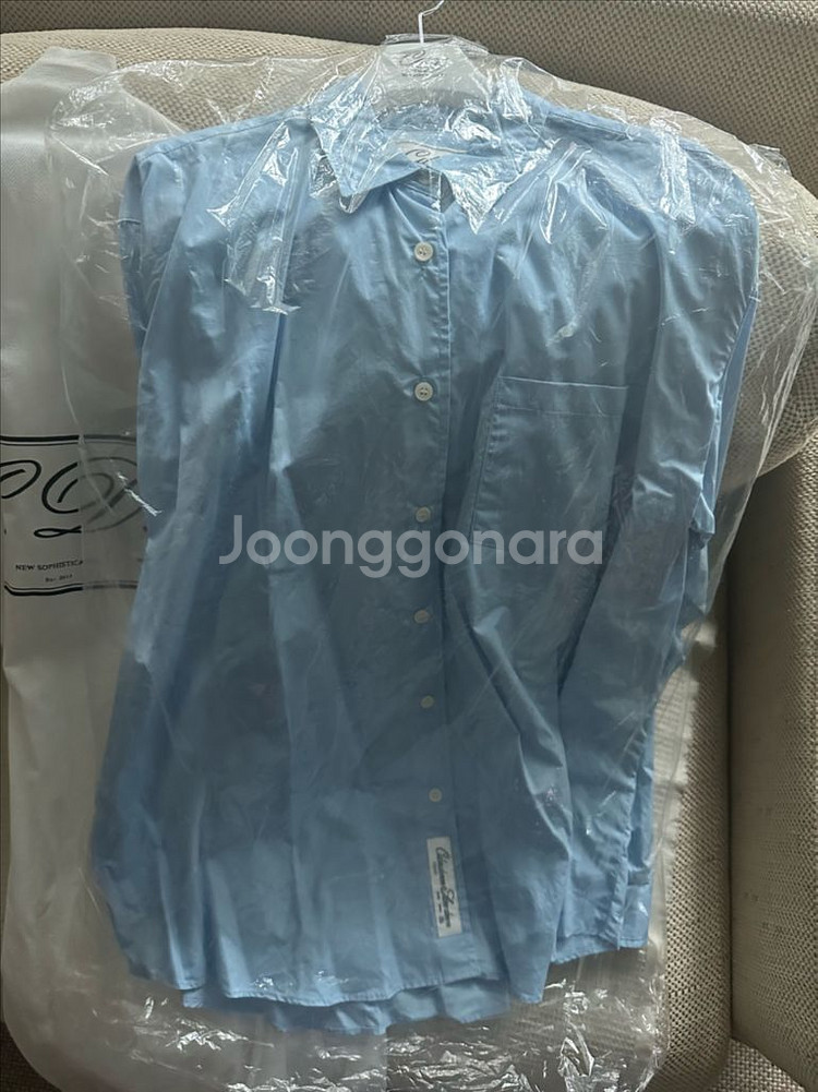 cdsd 클래식 오버사이즈 셔츠(블루)--2