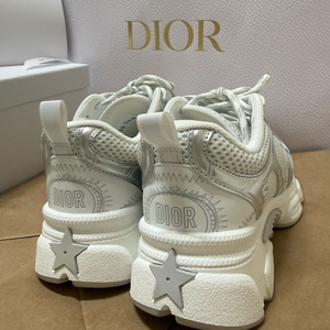DIOR 디올 운동화 스니커즈 크로노 화이트 실버 톤