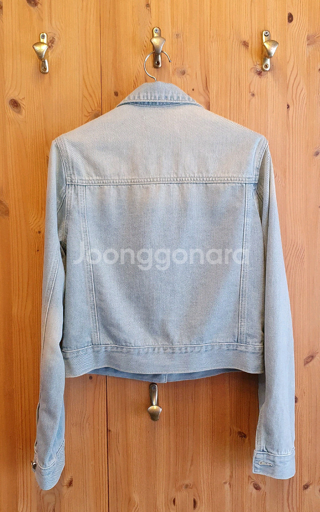 55.산드로 스카이블루 데님자켓--1