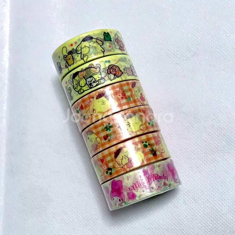 산리오)폼폼푸린)마이멜로디) 마스킹테이프 마테 다꾸--0