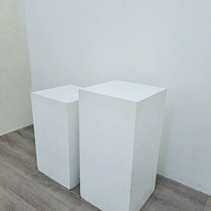 화이트 전시다이 디스플레이박스 촬영스툴